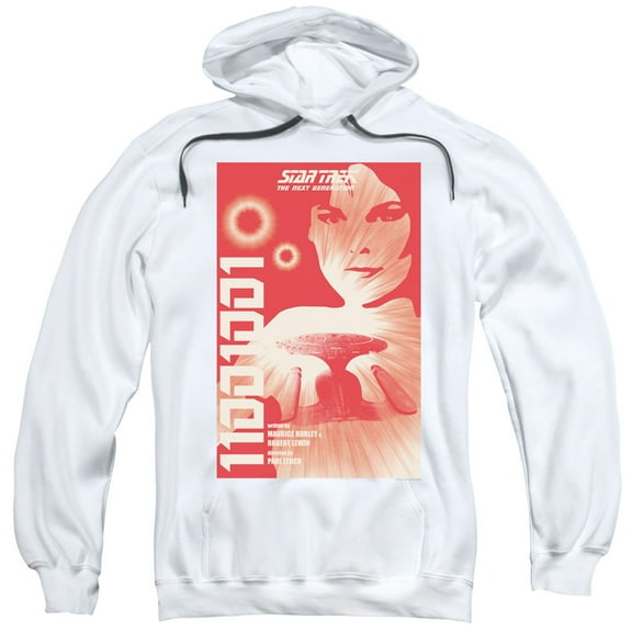 Star Trek Tng Season 1 Episode 15 Adult Pullover Hoodie Sweatshirt White