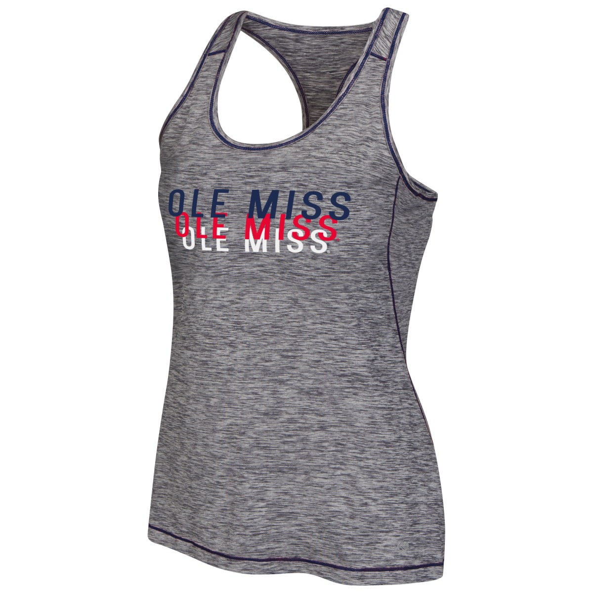 Mississippi Ole Miss Rebels Women's Race Course Performance Racer Back Tank Top by Colosseum