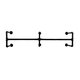 thumbnail image 1 of "180cm Perchero De Pared Estante De Metal Para Ropa Multiusos Belug negro ", 1 of 5