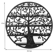 Iron Round 5/6 Tier Tree Shape Nail Polish Rack Holder Display Shelf Hanging Wall Mounted Organizer Cosmetics Stand