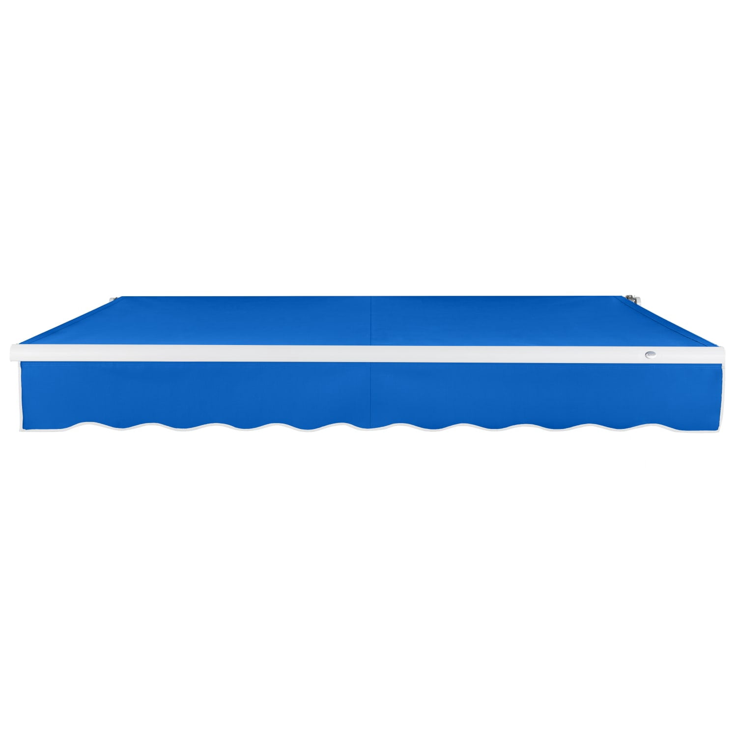 Awntech 12' x 10' Maui Right Motor Right Motorized Patio Retractable Awning, Bright Blue