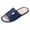 A-Blue, variant on Women Men Indoor Slippers Open Toe Non Slip Soft Bottom Linen Unisex Washable Slides Comfortable Bedroom Slide Shoes for Guests Green 9.5