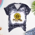 thumbnail image 5 of Birdeem Femmes Mode Imprimé Décontracté Col en V Manches Courtes T-Shirt Ample Blouse Hauts, 5 of 5