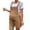 A Brown, variant on Rompers for Women 2026 Fashion Ribbed Knit Jumpsuit Scoop Neck Loose Outfit Wide Leg Summer One Piece Shortalls Black L