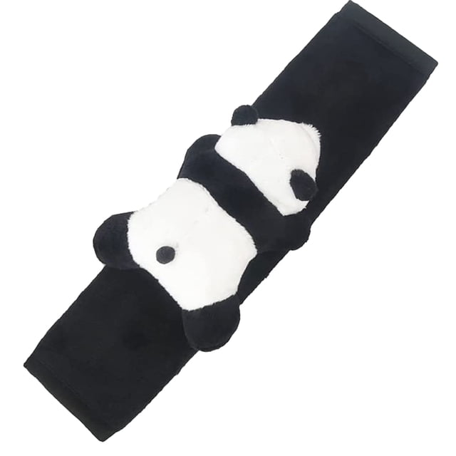 Funda para cinturón de seguridad de coche, cojín de seguridad con diseño de panda, funda para cinturón de seguridad de coche, almohadilla para el hombro del cinturón de seguridad