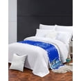 thumbnail image 3 of Xipuska Blue Christmas Truck Bed Runners for King Size Bed, Decorative Bed Throws for Foot of Bed, Xmas Tree Snowman Snowflake Bed Runner Sofa Throw Bedding Scarf Protector Slipcover for Bedroom, 3 of 6