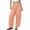 Orange, variant on Pants for Women Classic Fit Gingham Checkered Womens Pants Drawstring Expandable Waist Barrel Pants Casual Beach Vacation Trousers with Pockets