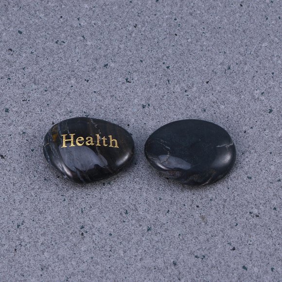 WRISTBIQUE Natural Polished Engraved Stones with Inspirational Words for Home Desk Decoration
