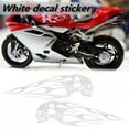 thumbnail image 4 of 2Pcs Universal Motorcycle Gas  Skeleton Flames Badge Decal Stickers, 4 of 7