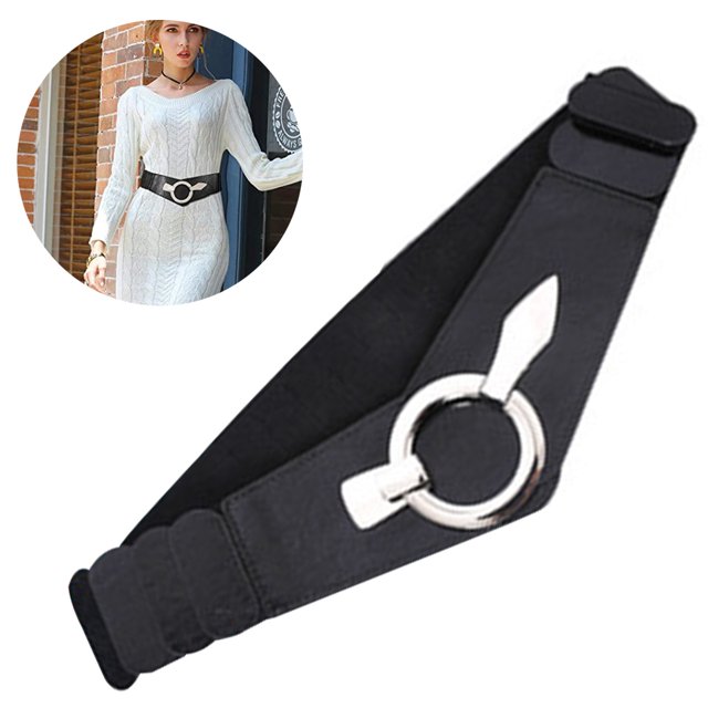 Uds. Cinturón de cintura elástico ancho Vintage a la moda para mujer con cinturón de hebilla entrelazada Zhivalor 221722-1