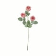 thumbnail image 2 of Artificial 3 Heads Roses Artificial Flower For Home Decoration, 2 of 8