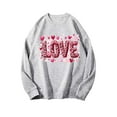 thumbnail image 4 of cocolona Valentines Sweatshirt for Women Casual Loose Crew Neck Long Sleeve Shirts Fashion Cute Heart Print Pullover Tops Graphic Sweatshirts, 4 of 6