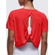 thumbnail image 5 of Remera CRZ YOGA Crop Manga Corta con Espalda Abierta Roja Talle Grande, 5 of 7