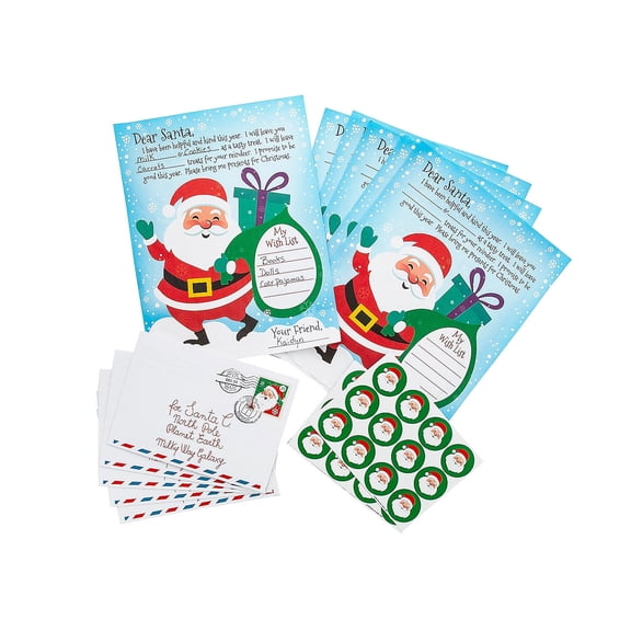 Letters to Santa Kit for 24, Stationery, Christmas, 24 Pieces