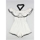 thumbnail image 2 of bar III Womens Bow Romper Mono, Blanco, X-Small, 2 of 2