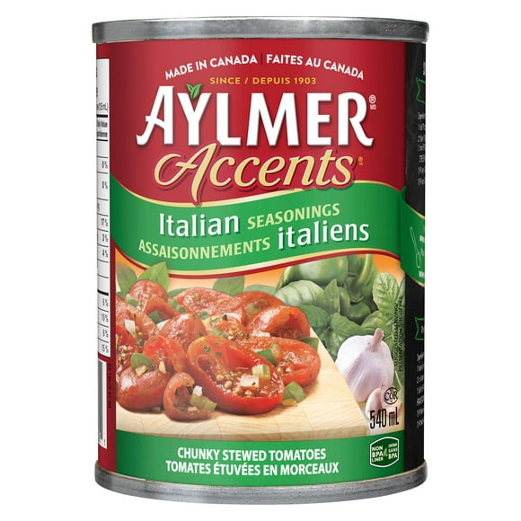 Tomates Aylmer Accents, Italiennes étuvées 540 ml