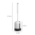 thumbnail image 3 of Meitianfacai Silicone Toilet Brush Set, Toilet Bowl Brush and Holder with Long Handle, Toilet Cleaner Brush for Bathroom Deep Cleaning, Elegant Toilet Scrubber Bathroom Decor Accessories, 3 of 9