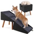 thumbnail image 1 of Escalera para perros Ziluce de 17" plegable de madera con superficie antideslizante, 1 of 7