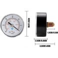 thumbnail image 2 of Pneumatic Industrial Portable Air Pressure Meter Stainless Steel Gauge Measuring Tool Accessories, 2 of 4