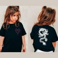thumbnail image 5 of Nrmvnmi Toddler Boys Girls Shirt Hip Hop T-Shirts Kids Short Sleeve Graphic Tees Unisex Tops Black-6-7Years, 5 of 5