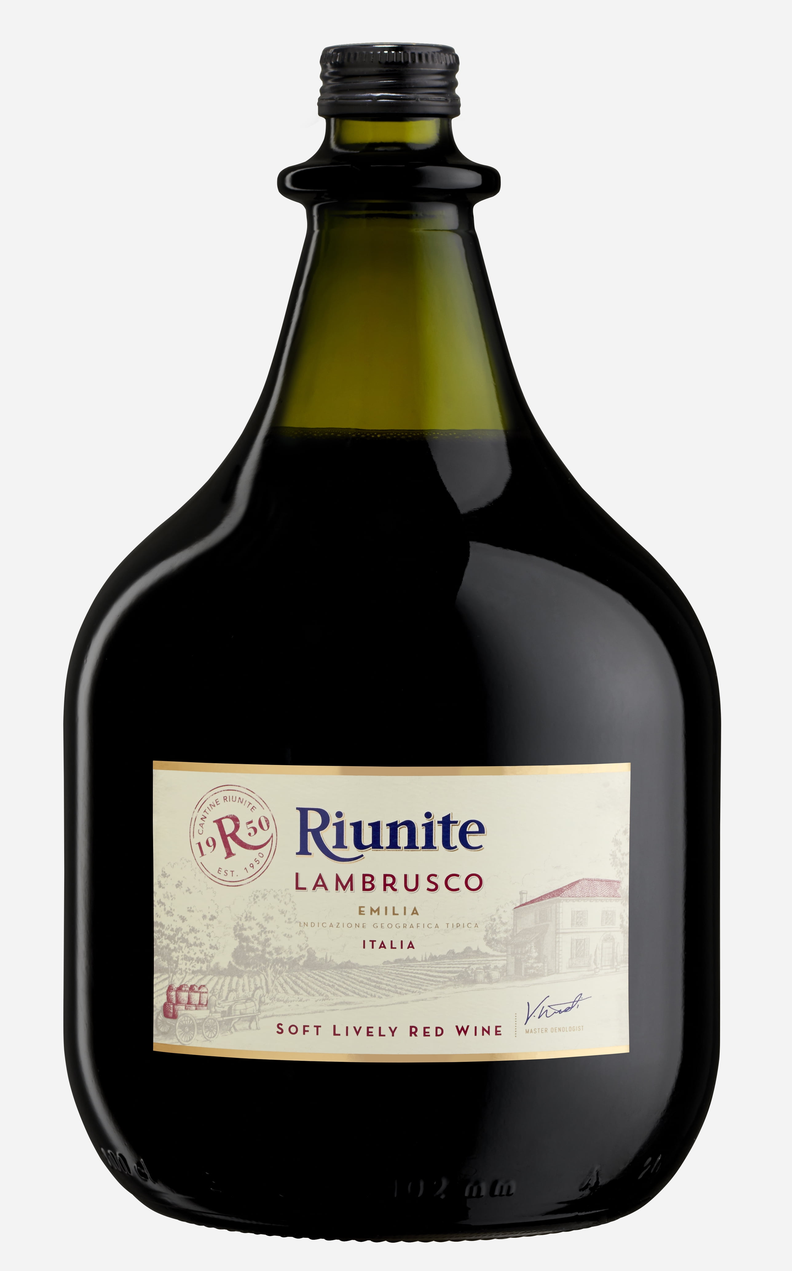 Riunite Lambrusco Red Wine Italy 3 L Bottle 8 ABV