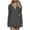 *3-Gray, variant on VBVC Women's Hooded Half-Zip Dress,Ladies Ruffled Mini Dress,Spring and Fall Daily Lounge Outfit For Women,Yellow,Size L