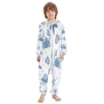 thumbnail image 2 of Soft Big Kids Onesie Pajamas Cozy Loose-Fit Jumpsuits for kids with Pockets for Christmas Lounge & Play Marine Organisms, 2 of 8