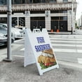 thumbnail image 5 of A-frame Sidewalk Fish Sandwich 24" x 36" Double Sided A-Frame Sidewalk Sign, Includes 2 Installed Vinyl Decals | Foldable Portable White Signicade Sandwich Board Signs, 5 of 5