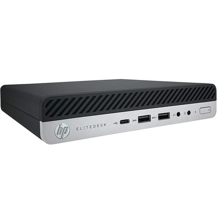 Restored HP 800 G4-MINI Core i5-8500T 2.1GHz, 16GB, 256GB M.2-NVMe, Windows 11 Pro 64 bit (Refurbished)
