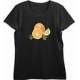 thumbnail image 4 of Oranges Fruit Adult Black Crew Neck Short Sleeve Tee-Medium, 4 of 6