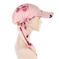 thumbnail image 4 of Helii Women's One-Piece Hijab Baseball Cap with Visor, Breathable Muslim Sport Hat, Full Coverage Headscarf with Long Tail, Stretchy Sun Protection Cap for Outdoor Watermelon Red,One Size, 4 of 4