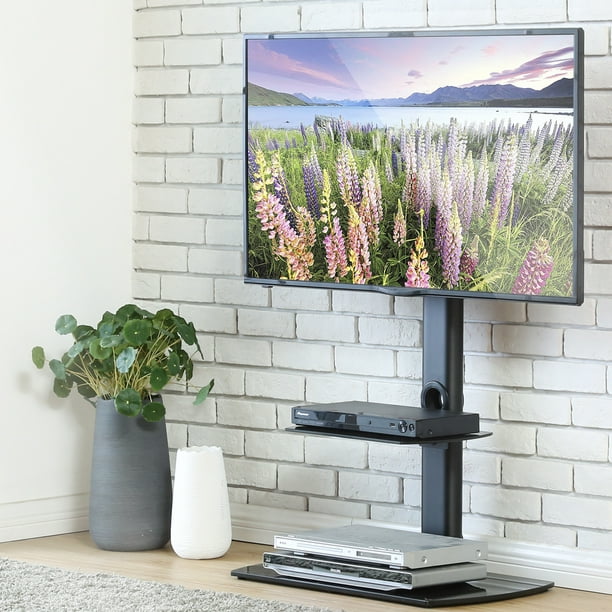 Fitueyes Universal Floor Tv Stand With Swivel Mount For 32 65 Inch Led