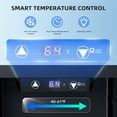 thumbnail image 5 of FREE VILLAGE 18L/0.6Cu.Ft Beverage Refrigerator Cooler 24 Can,Mini Fridge with Quiet Compressor,LED Light,Freestanding Small Fridge with Electronic Temperature Control for Home and Bar(40-61 ℉), 5 of 7