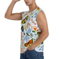 thumbnail image 3 of Bingfone Insects and Flowers Pattern Men's Tank Tops Workout Sleeveless Tee Shirts Running Beach Tanks for Men-Medium, 3 of 8