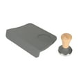 thumbnail image 1 of Tamper Mat, Flat Base Ergonomical Corner Tampering Mat Soft 90 Degree Corner Silicone Easy To Clean  For Coffee Making Gray Dia 51mm, 1 of 8