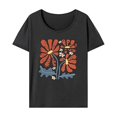 thumbnail image 1 of Camiseta para mujer Camiseta básica Ropa de calle suave Camisa de cuello redondo para mujer para vacaciones SG, 1 of 7