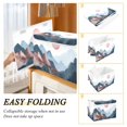 thumbnail image 2 of Yayeee Collapsible Cube Storage Bin with Lid Fabric Closet Decorative Basket with Handles, Art Mountain and Sun Pattern, 2 of 7