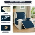 thumbnail image 6 of UPONRAY Waterproof Recliner Chair Cover, Non-Slip & Washable Furniture Protectors Recliner Cover for Kids Pet Dog(28 Inch,Berlin Blue), 6 of 7