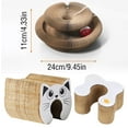 thumbnail image 3 of Quadrilateral Folding Cat Scratch Board, Toy 2026 New Extra Thick & Large Scratching Board with Bell Cardboard Toy Interactive Enrichment Toy for Indoor, 3 of 9