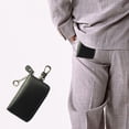 thumbnail image 4 of WRKEKC Clearance Retro Faraday Bag for Car Keys - RFID Shielding Anti-Theft Protection, Leather-Textured Portable Key Pouch with Zipper Closure (12x7x2cm), 4 of 6