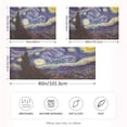 thumbnail image 2 of GZHJMY Van Gogh The Starry Night Satin Pillowcase for Hair and Skin Silk Pillowcase, Queen Size(20x30 inches) - Slip Cooling Satin Pillow Covers with Envelope Closure, 2 of 7