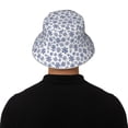 thumbnail image 5 of Xecao Dark Blue Snowflakes Print Men and Women Night Reflective Hat Runner Cap Visor Bucket Hat Boonie Cap, 5 of 6