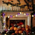 thumbnail image 5 of Woaeety Halloween Lights Decorations, 16 FT 30 LED Waterproof 3D Pumpkin Bat Ghost Battery Operated String Lights with Timer, 8 Lighting Modes Fairy Light for Home Window Indoor Outdoor Halloween Par, 5 of 7