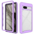 thumbnail image 1 of Allytech Google Pixel 7A Case with Screen Protetor, Clear Case for Google Pixel 7A, Full Protective Shockproof Anti-Yellow Anti-Scratch Slim Fit Case Cover for Goolge Pixel 7A 6.1" - Purple, 1 of 6