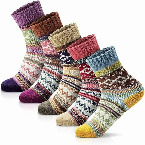 Sockscarving Rost Women Edition: Pack of 5 Soft, Breathable Calf-Length Socks!