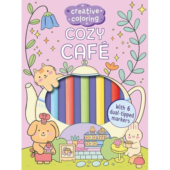 Creative Coloring Creative Coloring: Cozy Café Mini-Coloring Kit, (Hardcover)