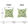 thumbnail image 4 of St Patricks Day Pillow Covers 20x20 Inch Set of 2 for Green Clover Decor Throw Pillows Spring Nature Plant Shamrock Outdoor Decorative Cushion Cases for Couch Bed Decorations, 4 of 6