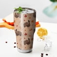thumbnail image 3 of 30oz Happy Thanksgiving Day Tumblers Stainless Steel Tumbler with Lid and Straw,Vacuum Insulated Double Wall Travel Tumbler Cups Mug with Cleaning Brush for Coffee,Tea, 3 of 7