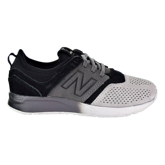 New Balance Suede 247 Little Kid's Shoes Black-Grey-White kl247-uap