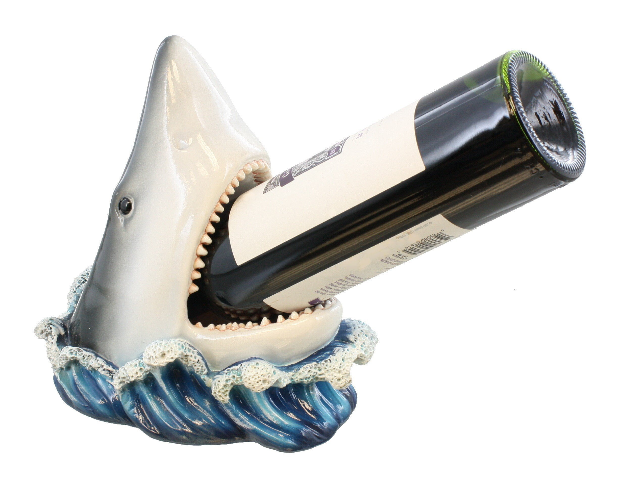 Shark Decorative Wine Bottle Holder Mako Great White Land Shark